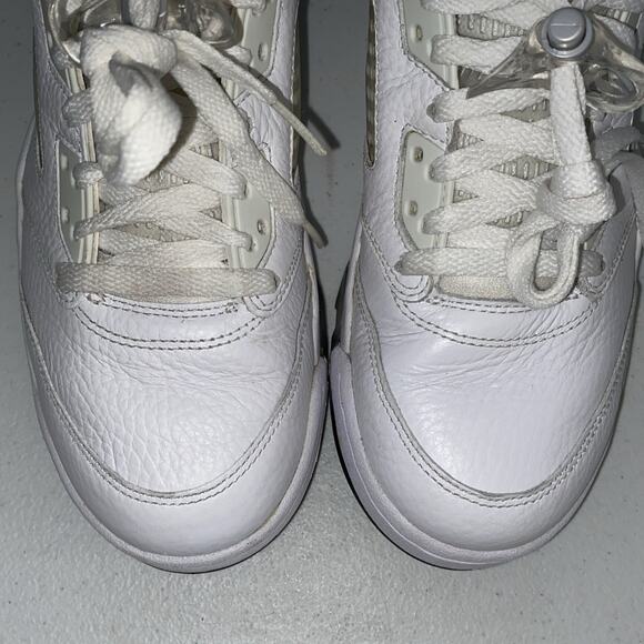 Nike Air Jordan Retro 5 V Metallic White 136027-130 Mens Size 7 Womens 8.5 2015 main image 5